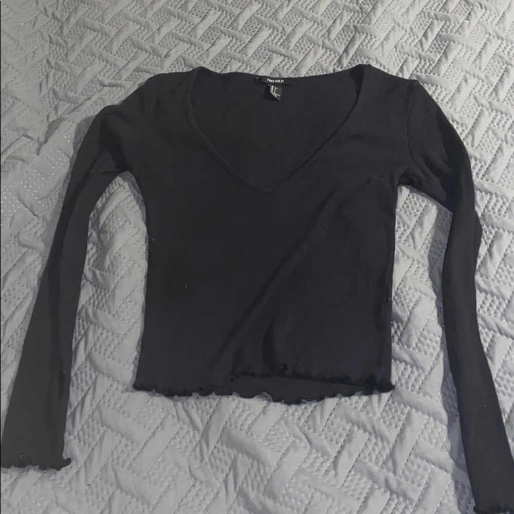 Long sleeve crop
